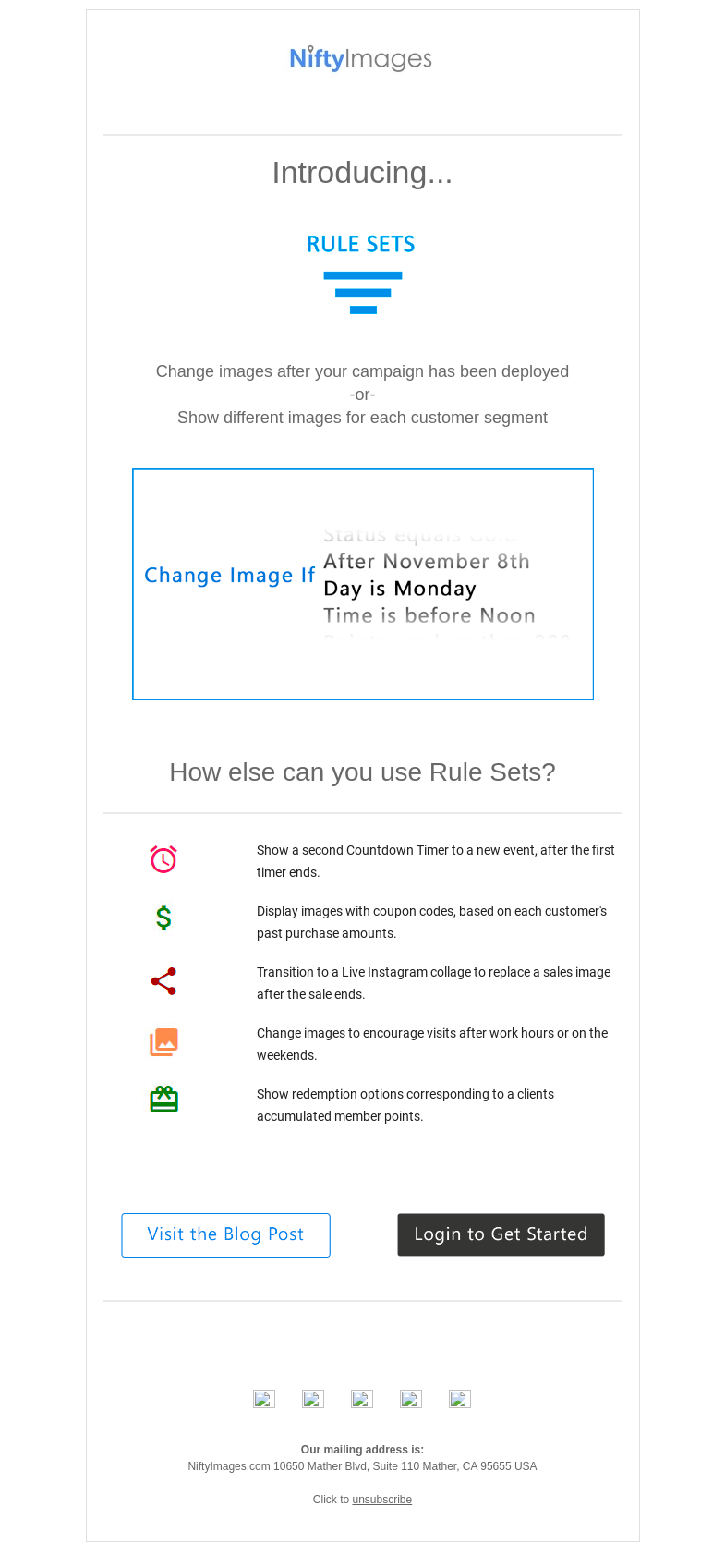 Письмо компании «NiftyImages» на тему «Change your email content, after it has been sent!»