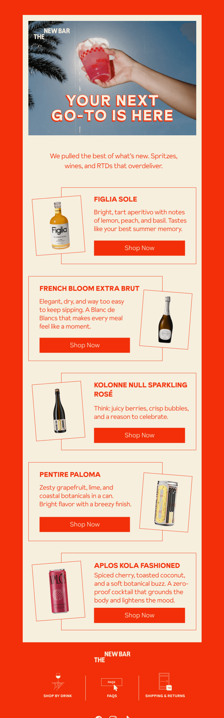 Письмо компании «The New Bar» на тему «5 Reasons to Make Room in Your Fridge»