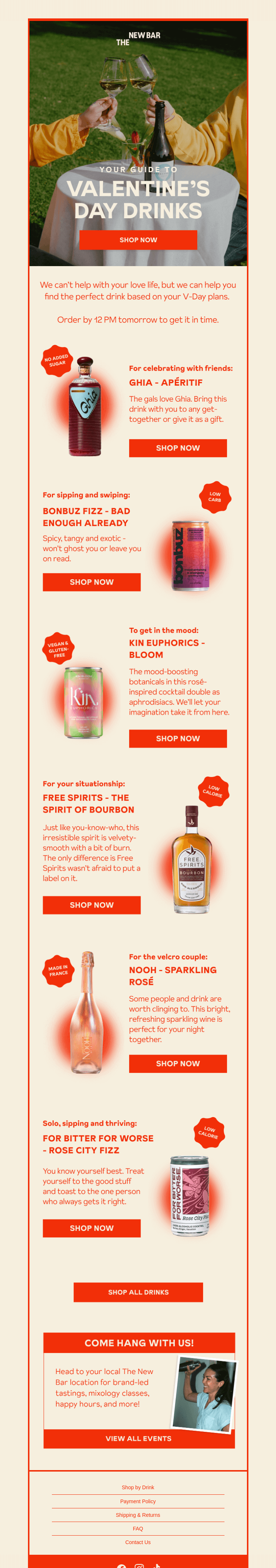 Письмо компании «The New Bar» на тему «Find your perfect match»