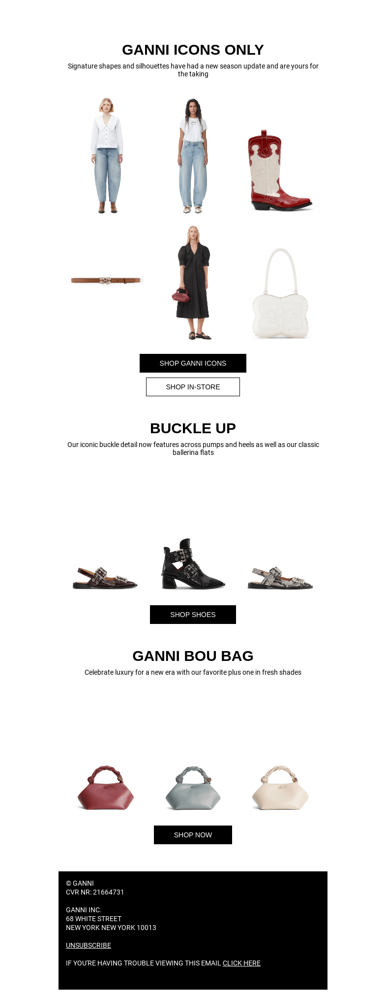 Письмо компании «GANNI» на тему «A NEED, NOT A WANT 🤝»