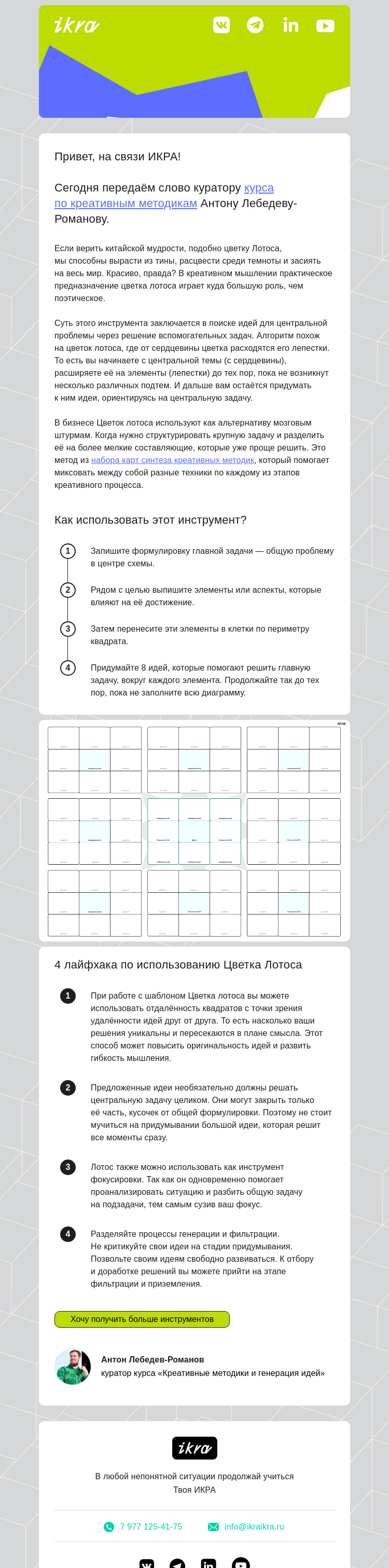 Письмо компании «ИКРА» на тему «Все говорят про «Белый лотос»»