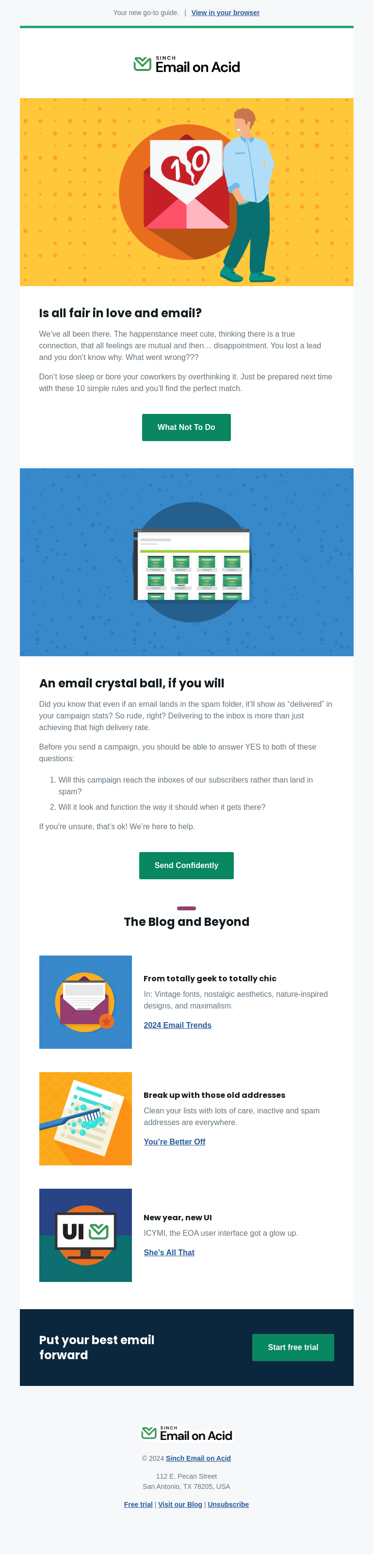 Письмо компании «Email on Acid» на тему «How to: Lose a subscriber in 10 days»