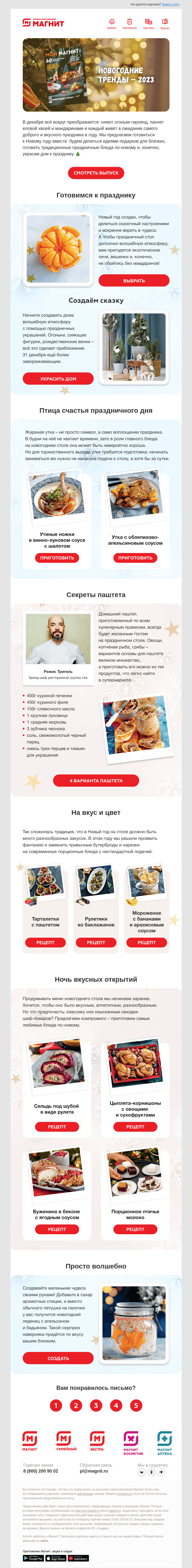 Письмо компании «Магнит» на тему «🎄🎁 Как подготовиться к Новому году?»