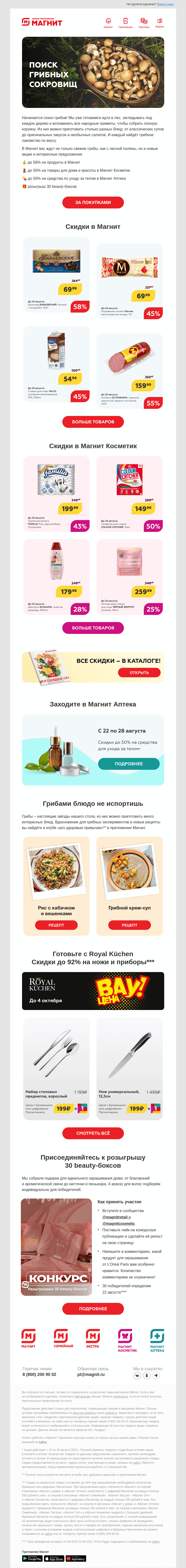 Письмо компании «Магнит» на тему «Всё о сокровищах 😉»