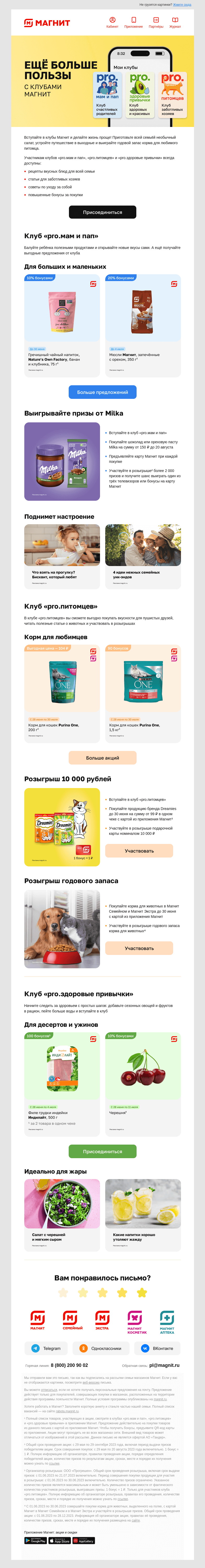 Письмо компании «Магнит» на тему «🤫 Первое правило клуба»