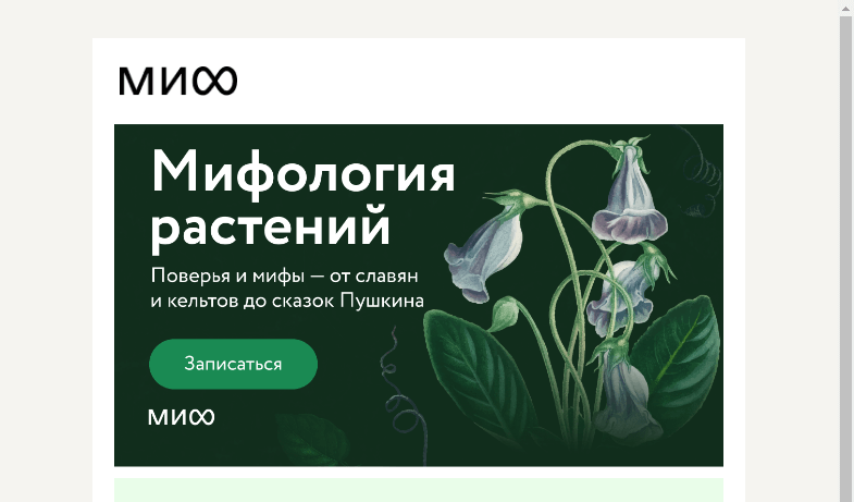 Письмо компании «МИФ» на тему «Цветочный ключ от ада и цветы из крови и слез. Что?»
