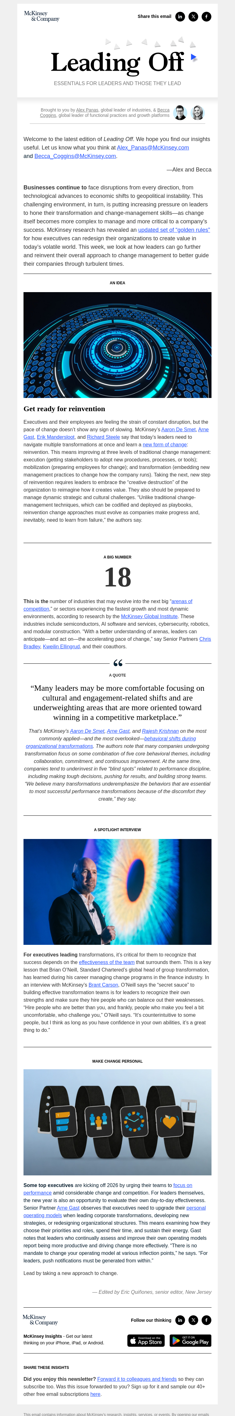 Письмо компании «McKinsey & Company» на тему «A leader’s guide to change management in turbulent times»