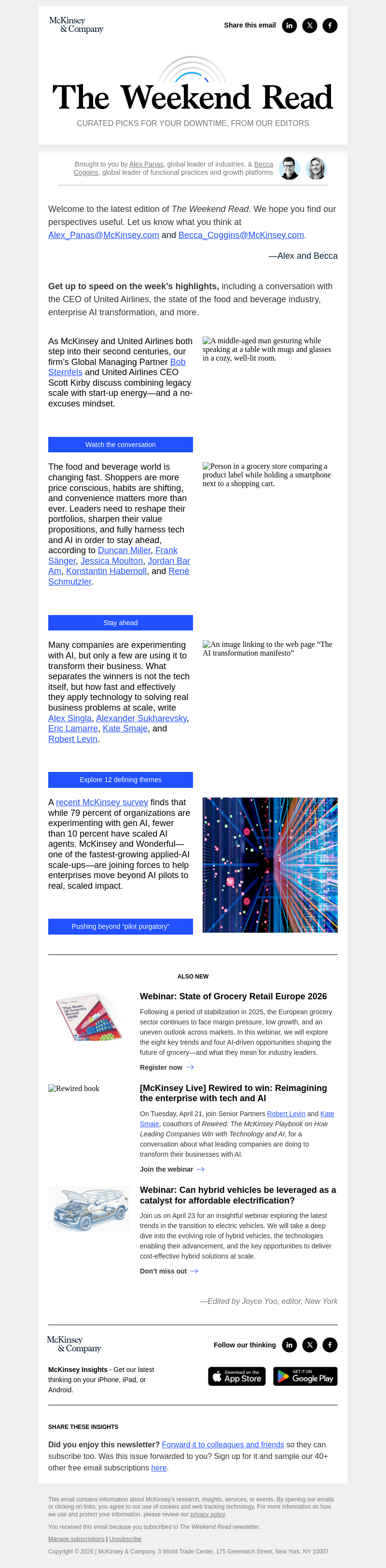 Письмо компании «McKinsey & Company» на тему «Scott Kirby on leading United Airlines into its second century»