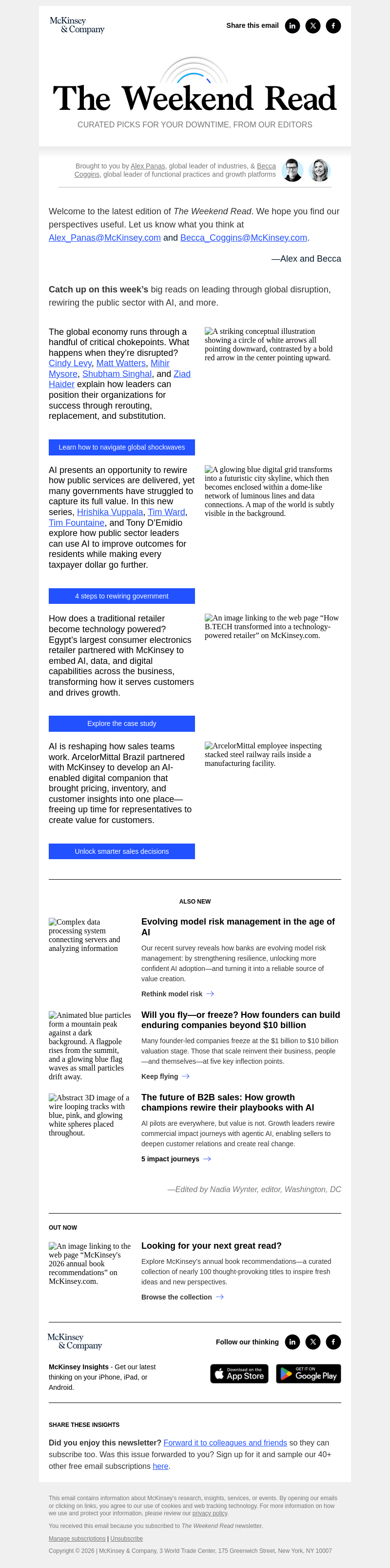 Письмо компании «McKinsey & Company» на тему «How leaders can respond when the global economy gets squeezed»