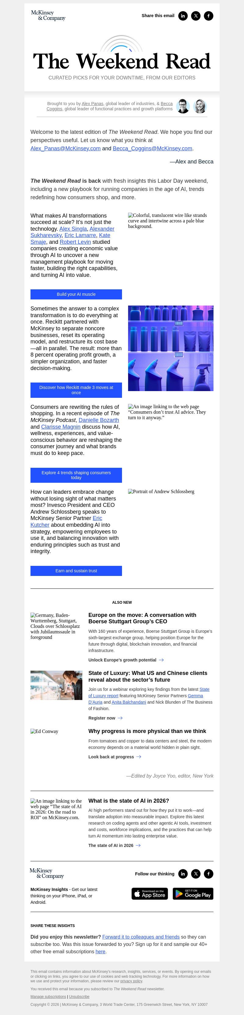 Письмо компании «McKinsey & Company» на тему «How leading companies turn AI into meaningful value»