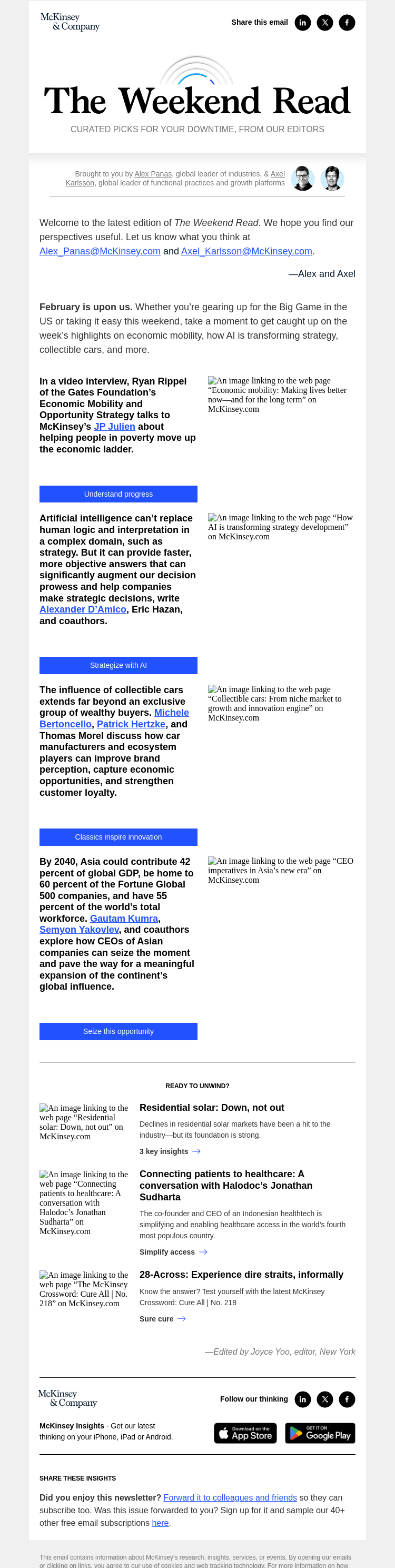 Письмо компании «McKinsey & Company» на тему «Economic mobility: What we can do to make people’s lives better now»