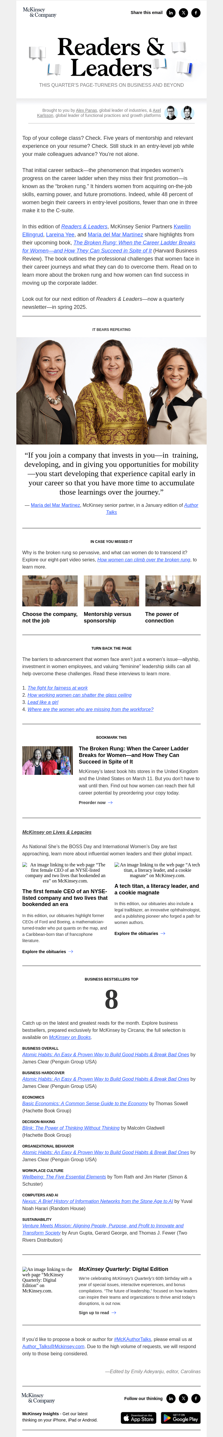 Письмо компании «McKinsey & Company» на тему «A guide to fulfilling your full career potential»