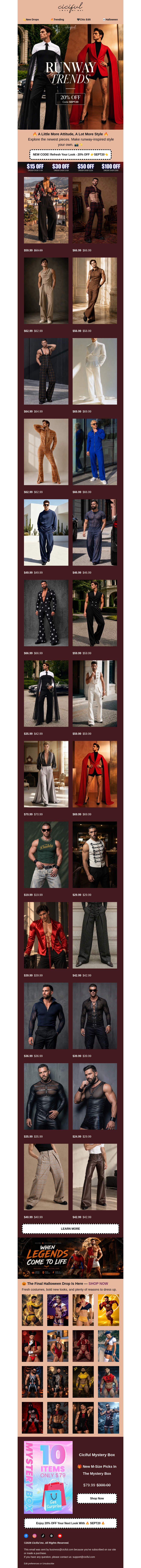 Письмо компании «Ciciful» на тему «✨ From Runway Trends to Your Next Look»