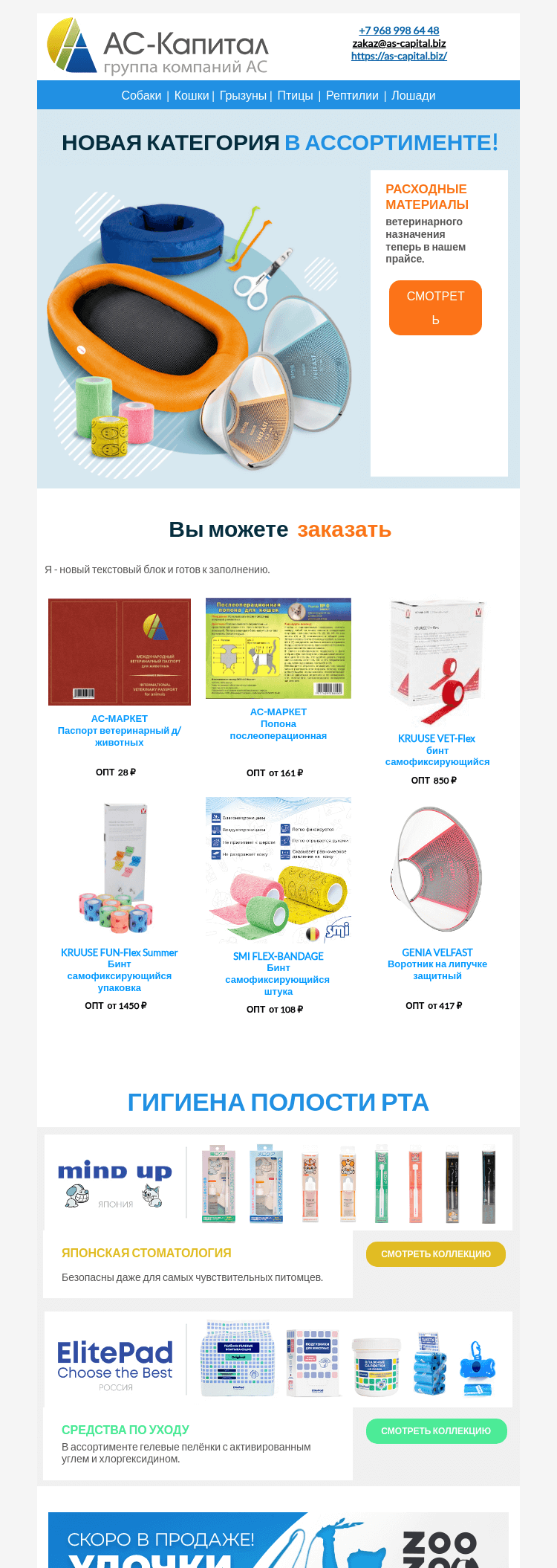 Письмо компании «АС КАПИТАЛ» на тему «АС-Капитал: Пора на новый уровень: увеличьте продажи с нашими новыми товарами!»